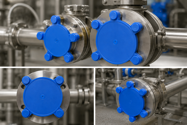 Plastic flange cap Application